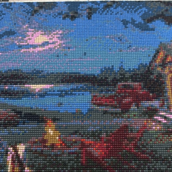 sunset campfire diamond painting - Picture 2 of 2